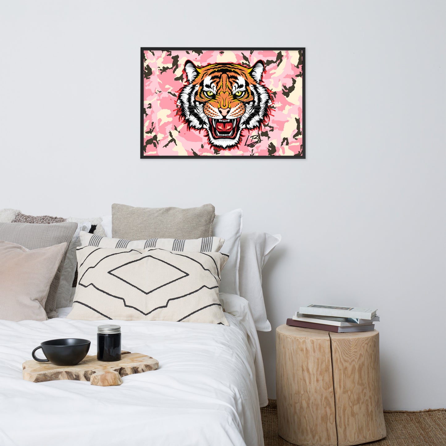 Framed photo paper poster pinkkamo