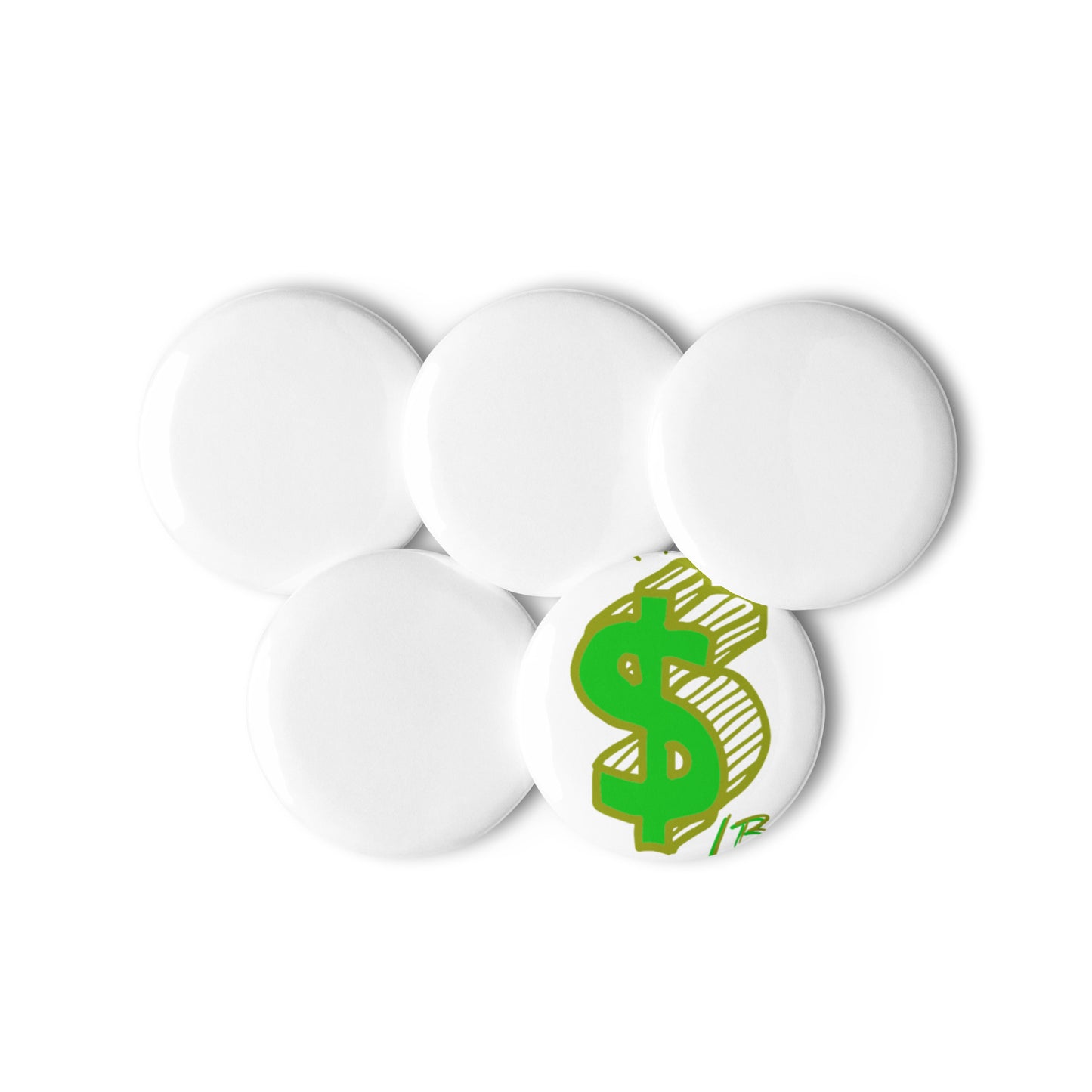 Set of pin buttons
