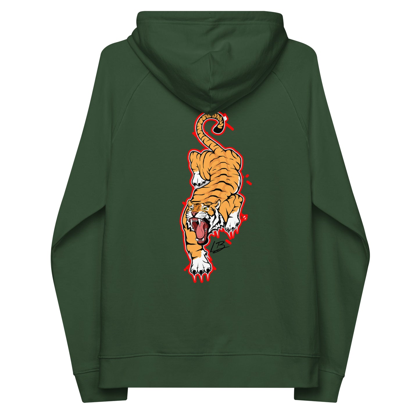 Unisex eco raglan hoodie