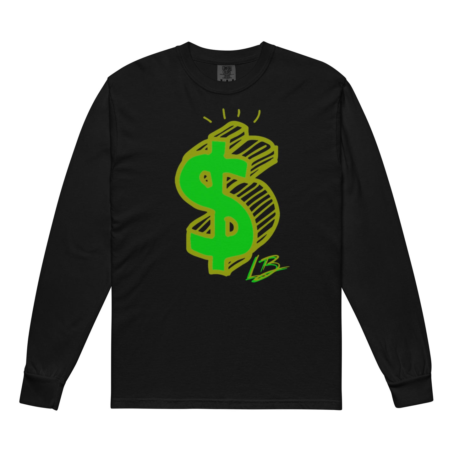 Garment-dyed heavyweight long-sleeve shirt