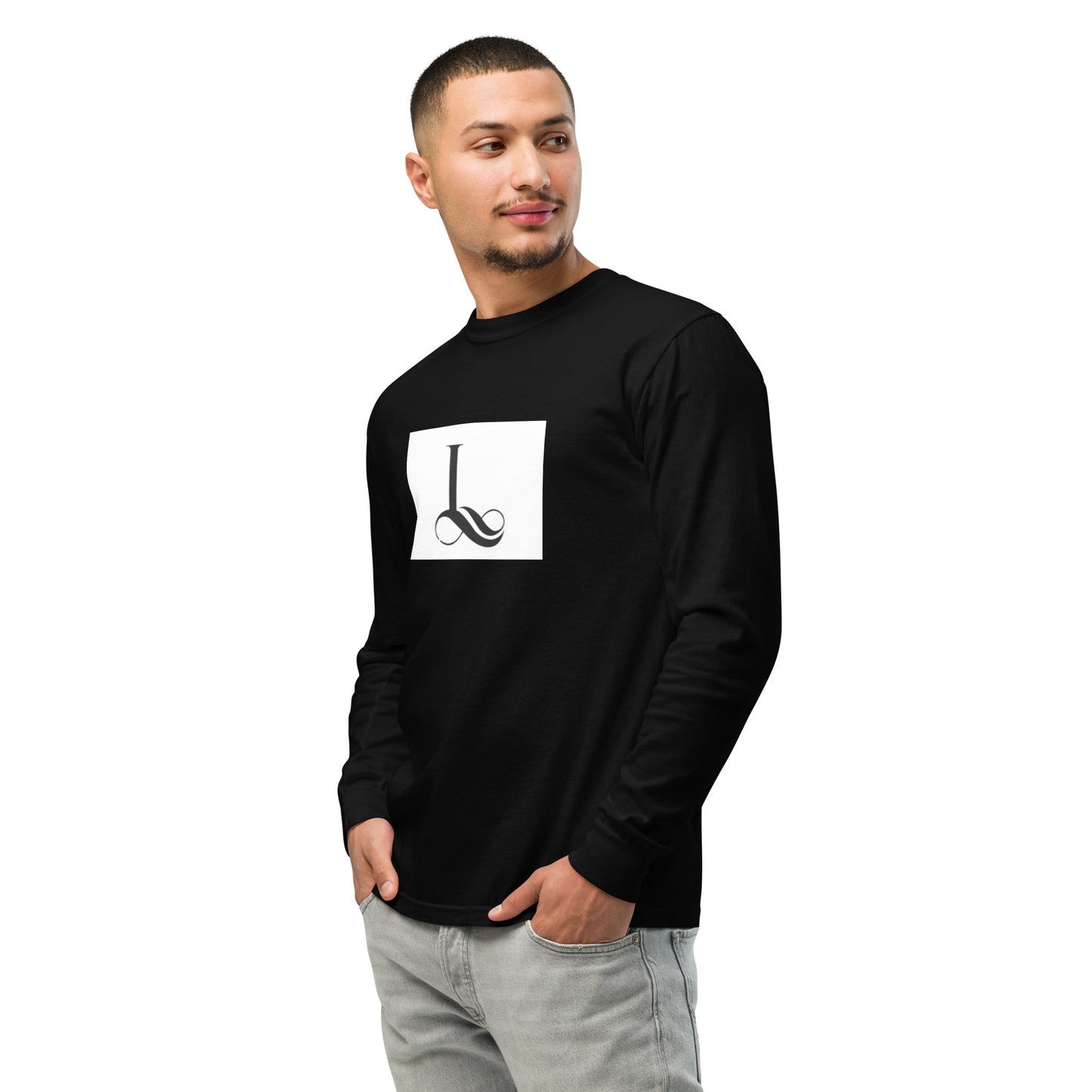 Garment-dyed heavyweight long-sleeve shirt