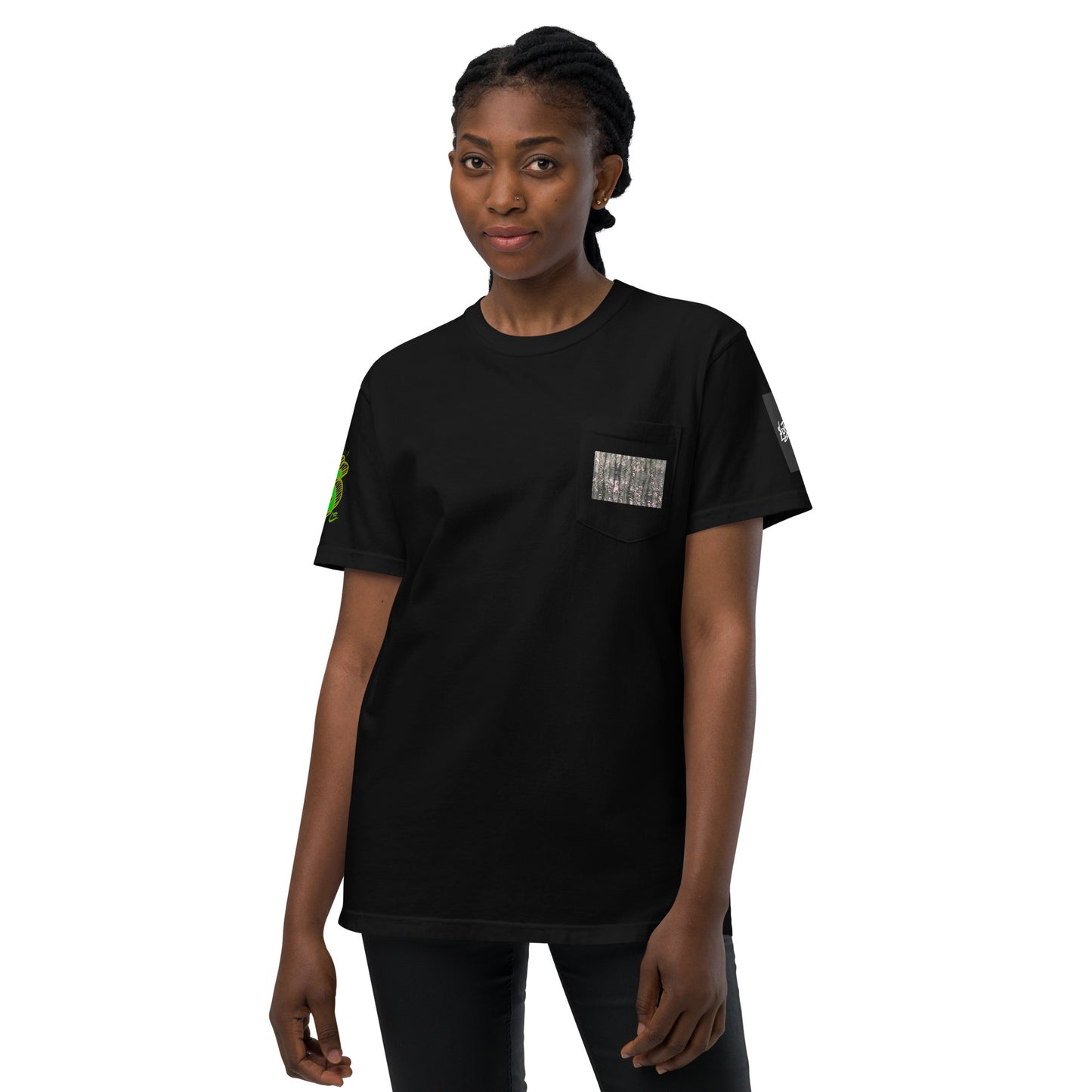 Unisex garment-dyed pocket t-shirt
