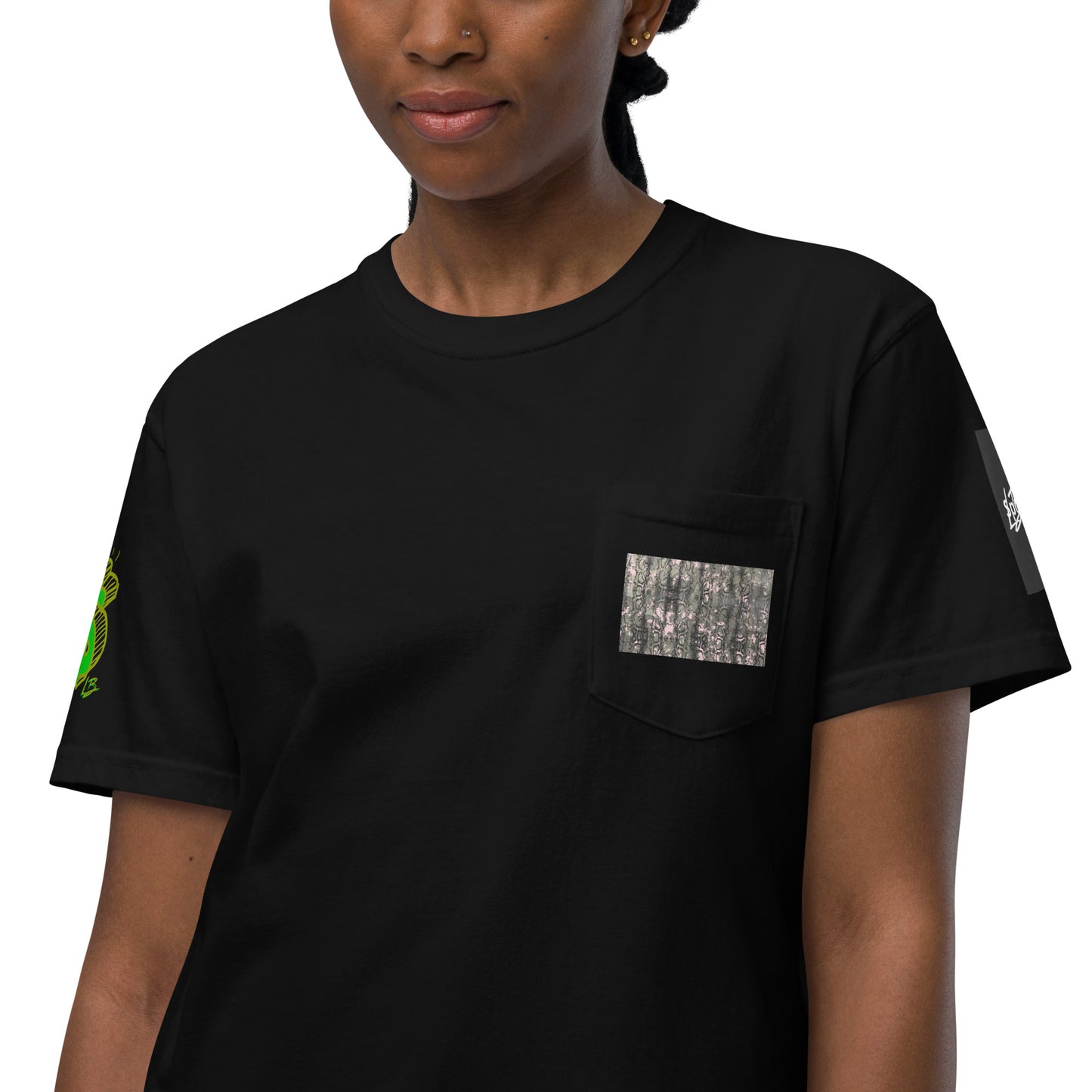 Unisex garment-dyed pocket t-shirt