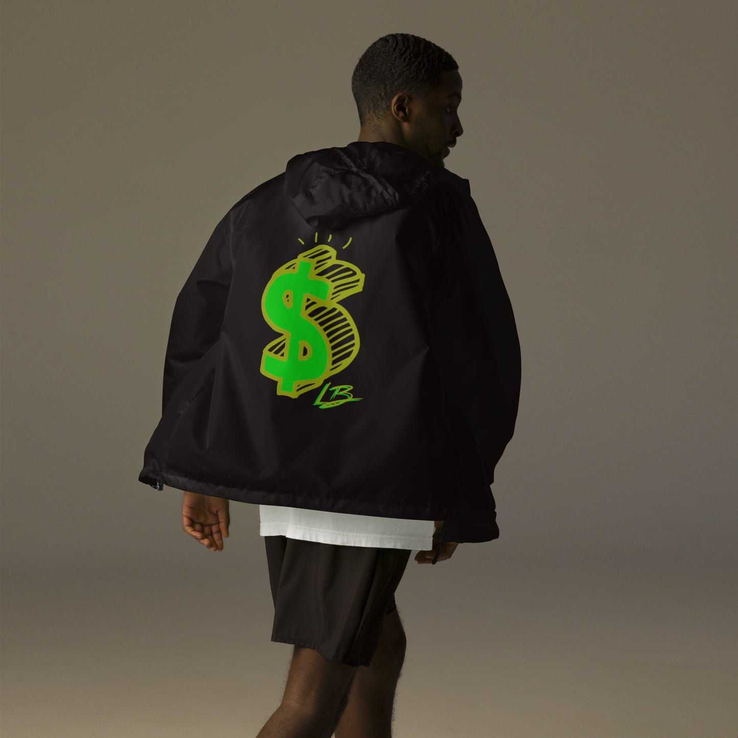 Unisex lightweight zip up windbreaker