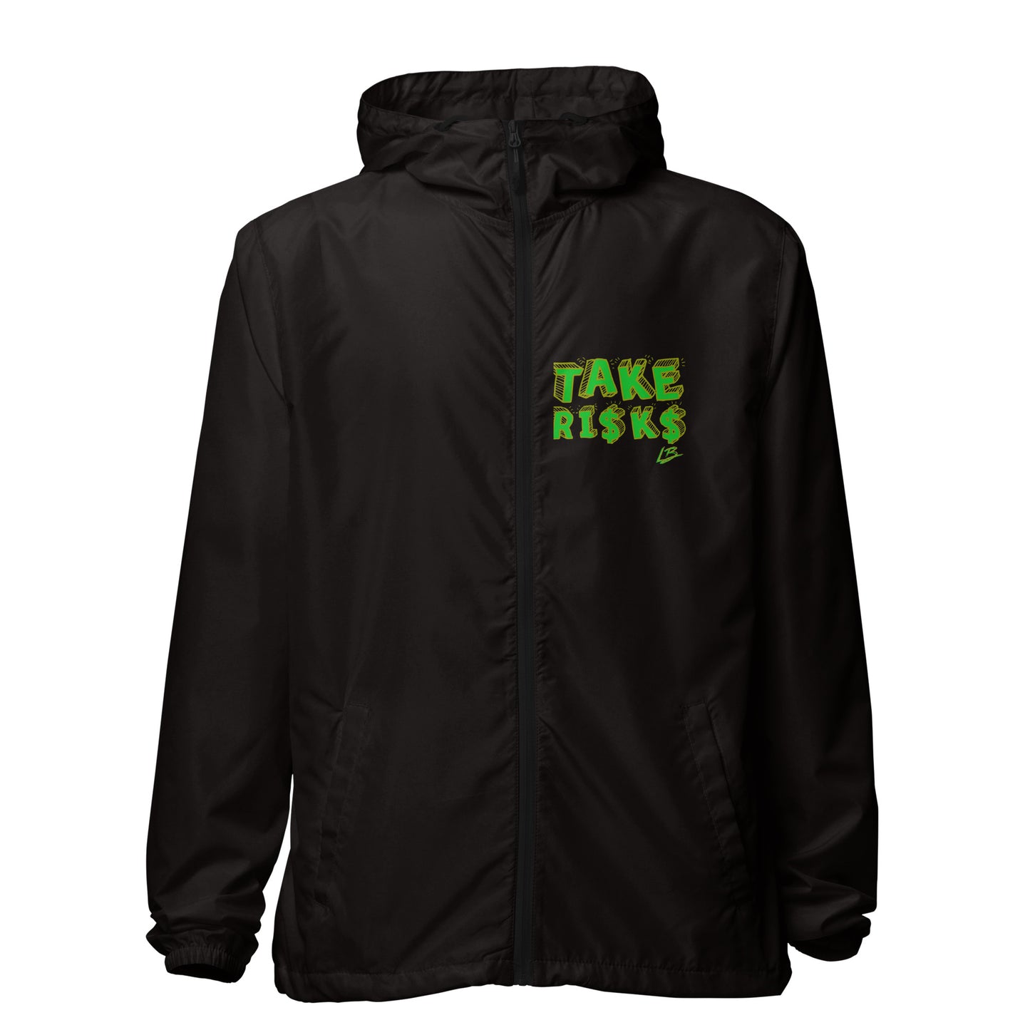 Unisex lightweight zip up windbreaker