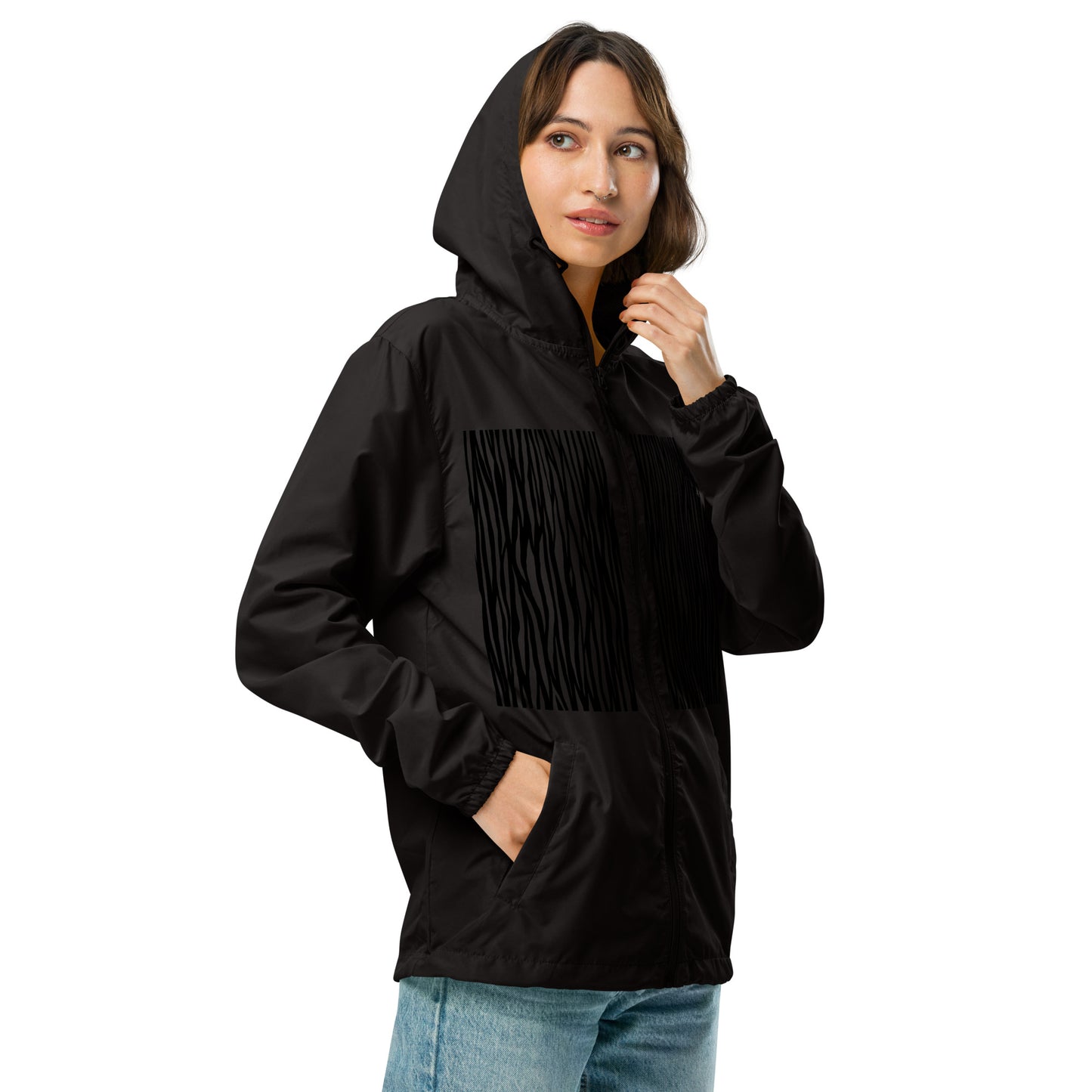 Unisex lightweight zip up windbreaker