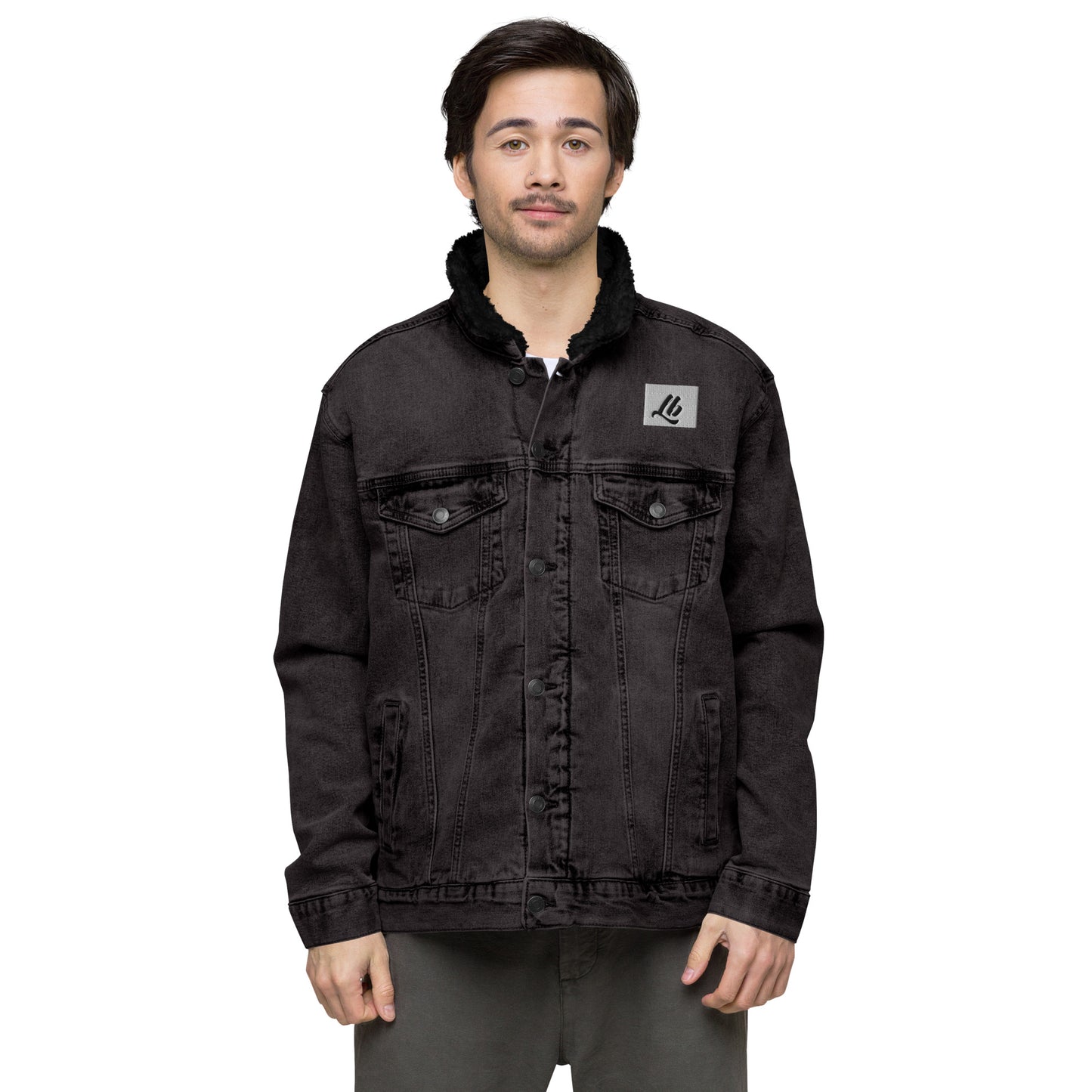 Unisex denim sherpa jacket