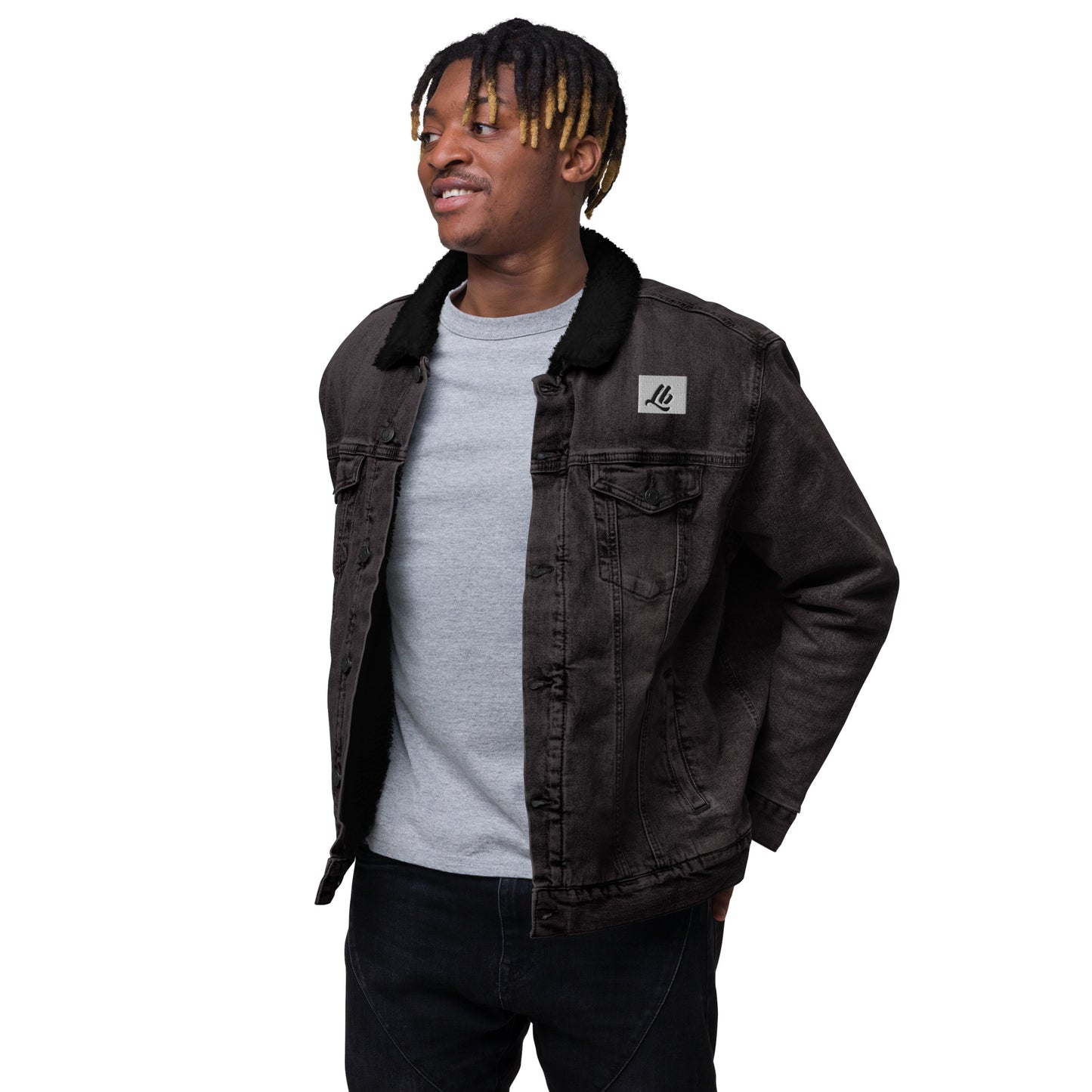 Unisex denim sherpa jacket