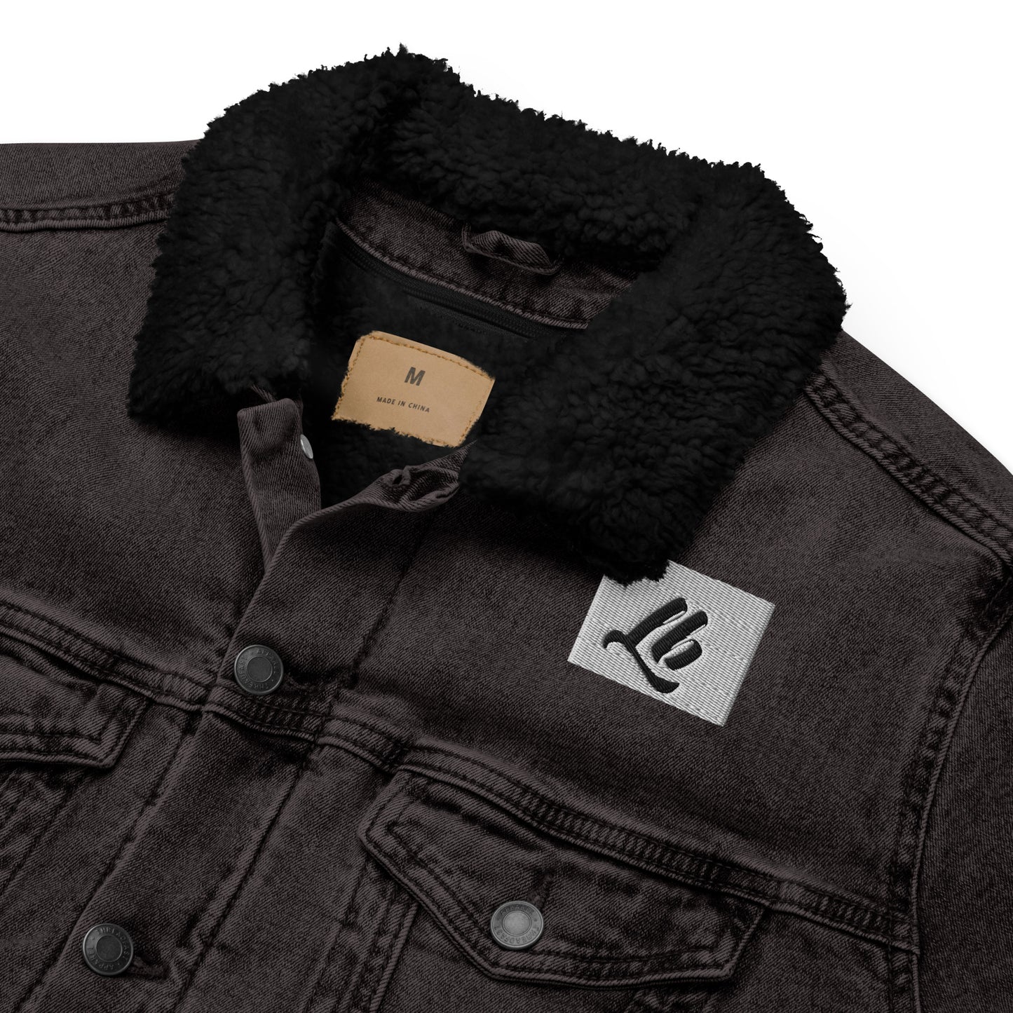 Unisex denim sherpa jacket
