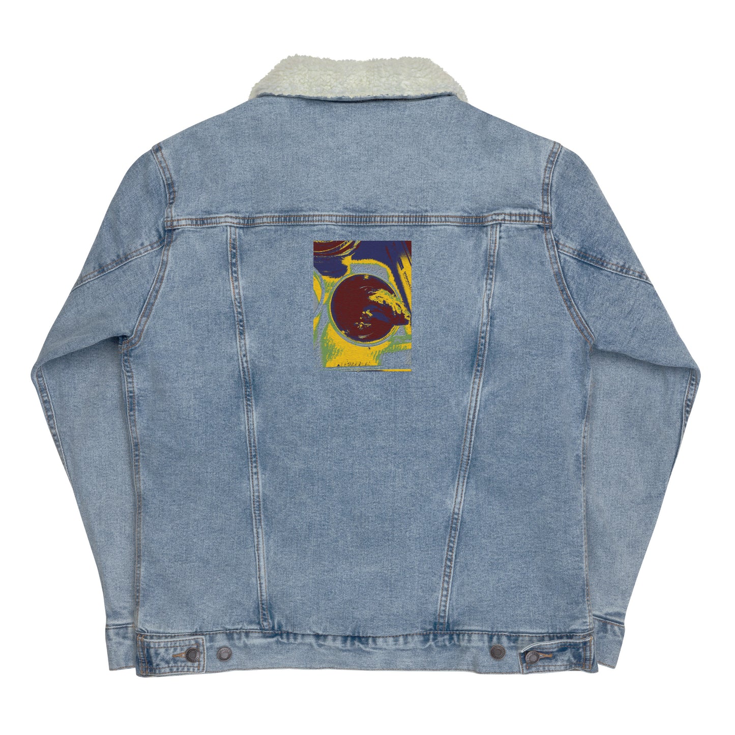 Unisex denim sherpa jacket