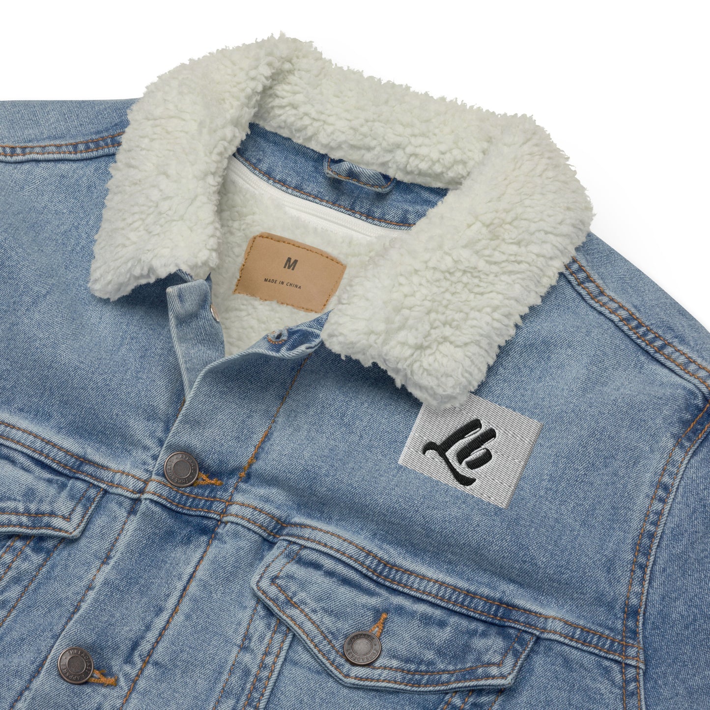 Unisex denim sherpa jacket