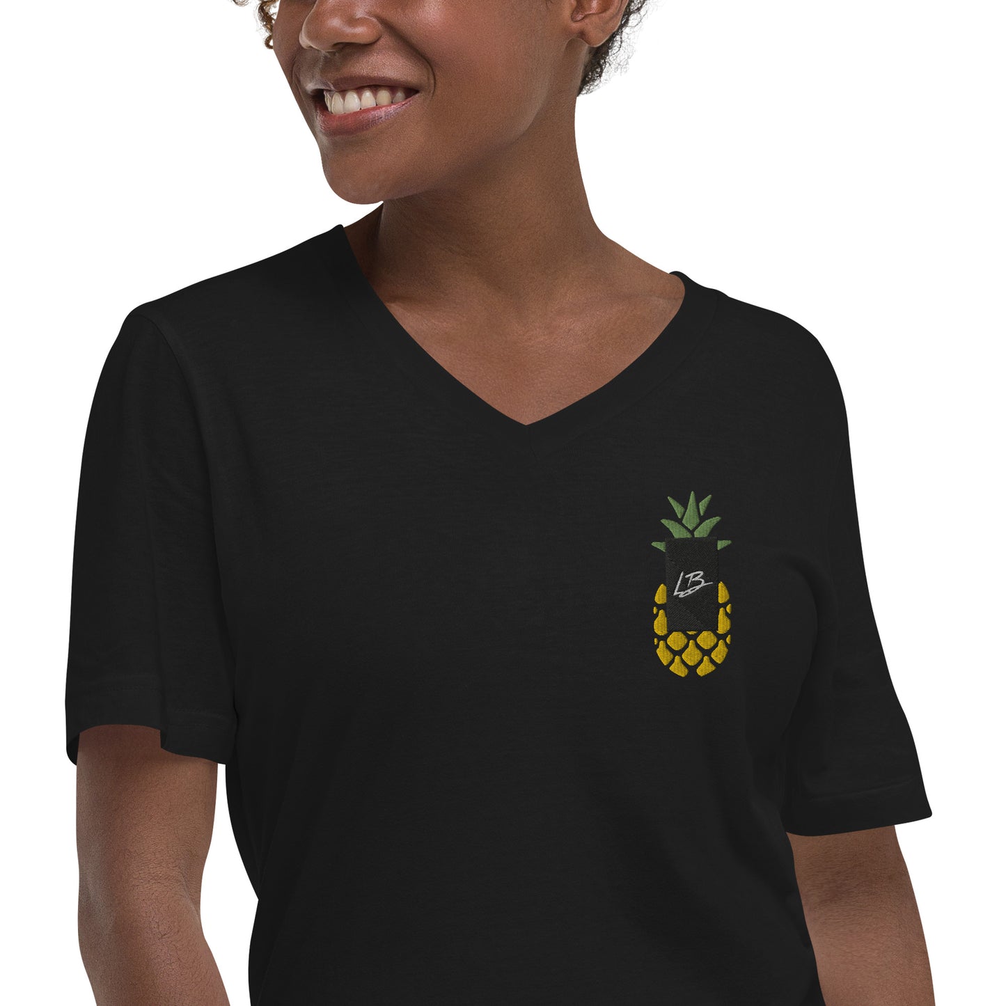 Unisex Short Sleeve V-Neck T-Shirt
