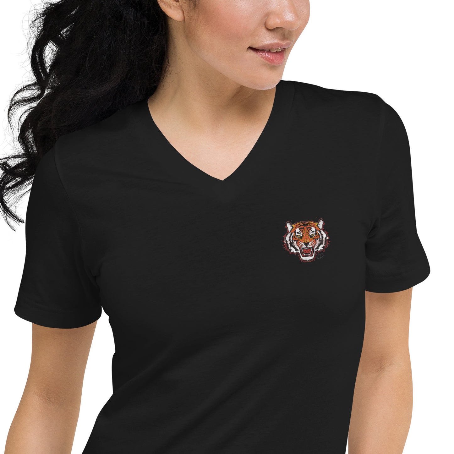 Unisex Short Sleeve V-Neck T-Shirt