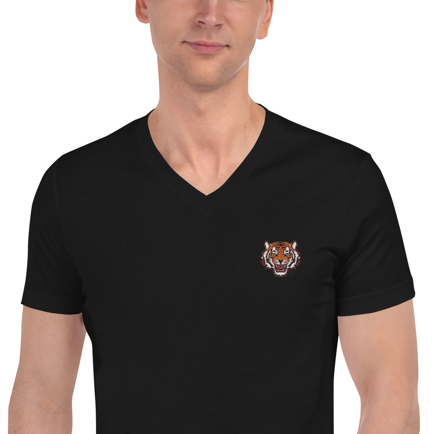 Unisex Short Sleeve V-Neck T-Shirt