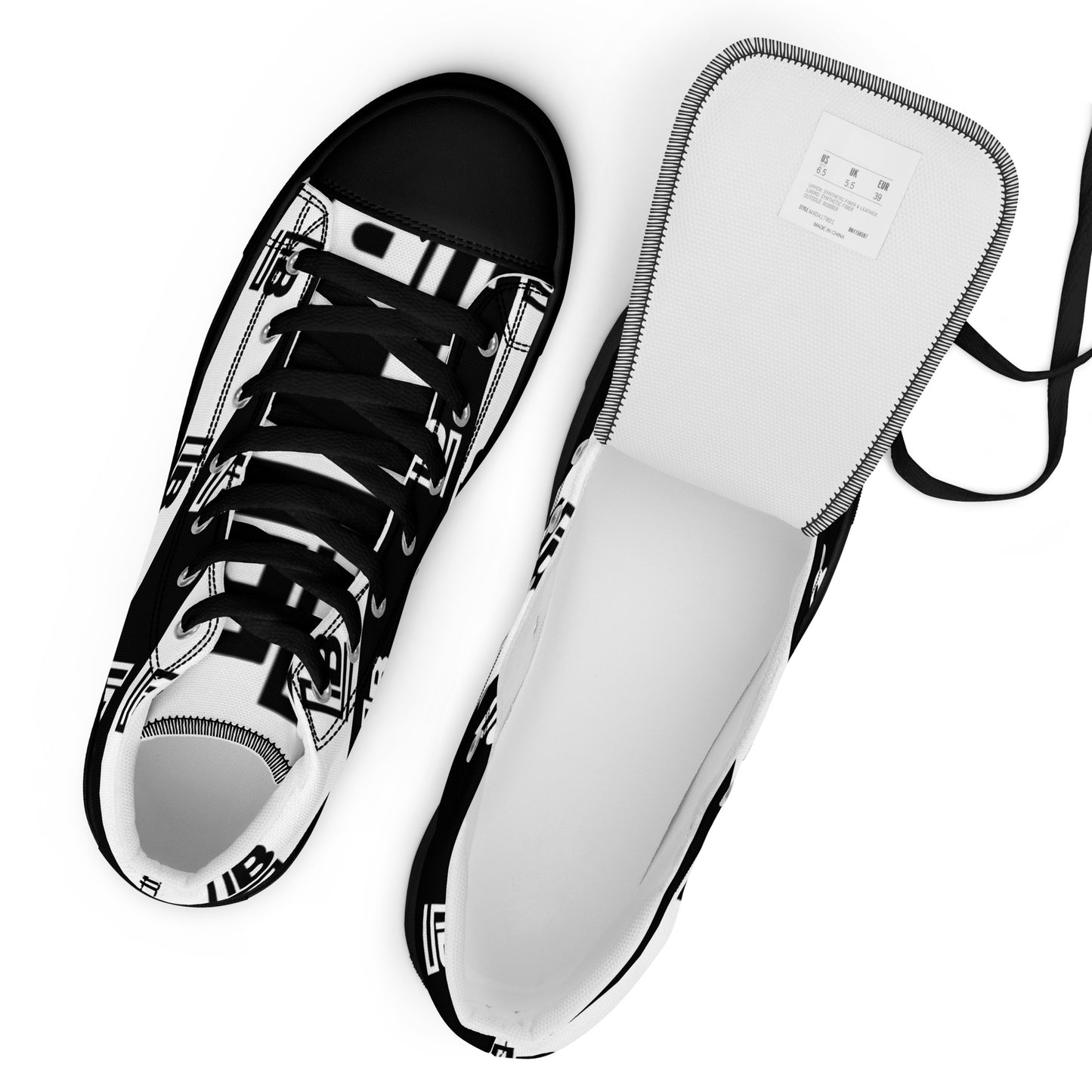 Women’s high top canvas shoes