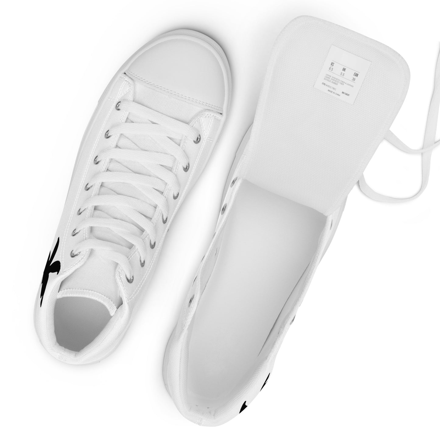 Women’s high top canvas shoes