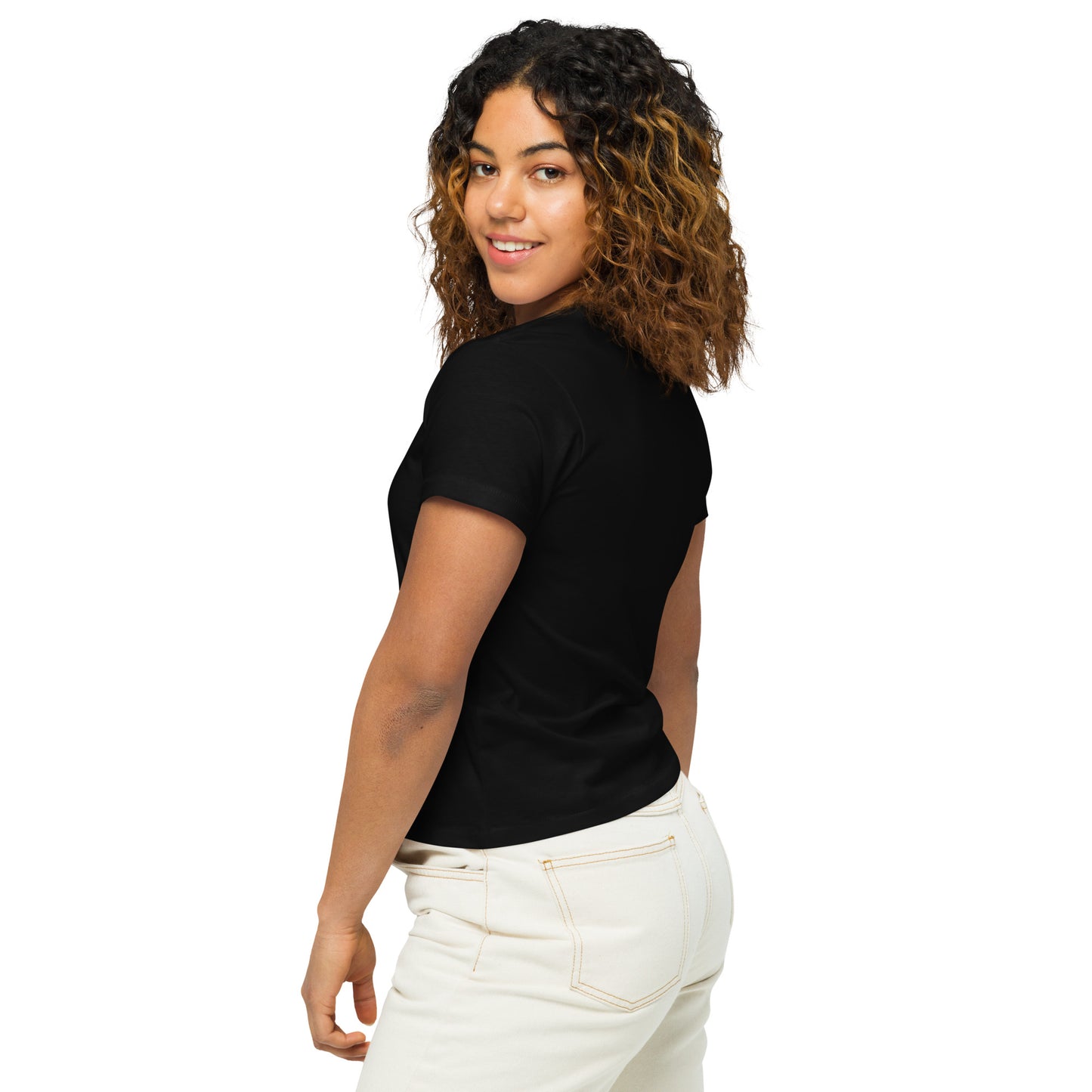Feelings not flightsWomen’s high-waisted t-shirt