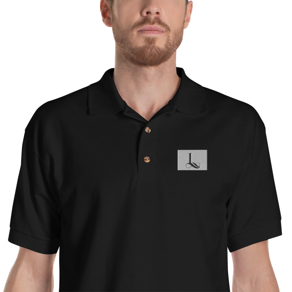 Embroidered Polo Shirt L