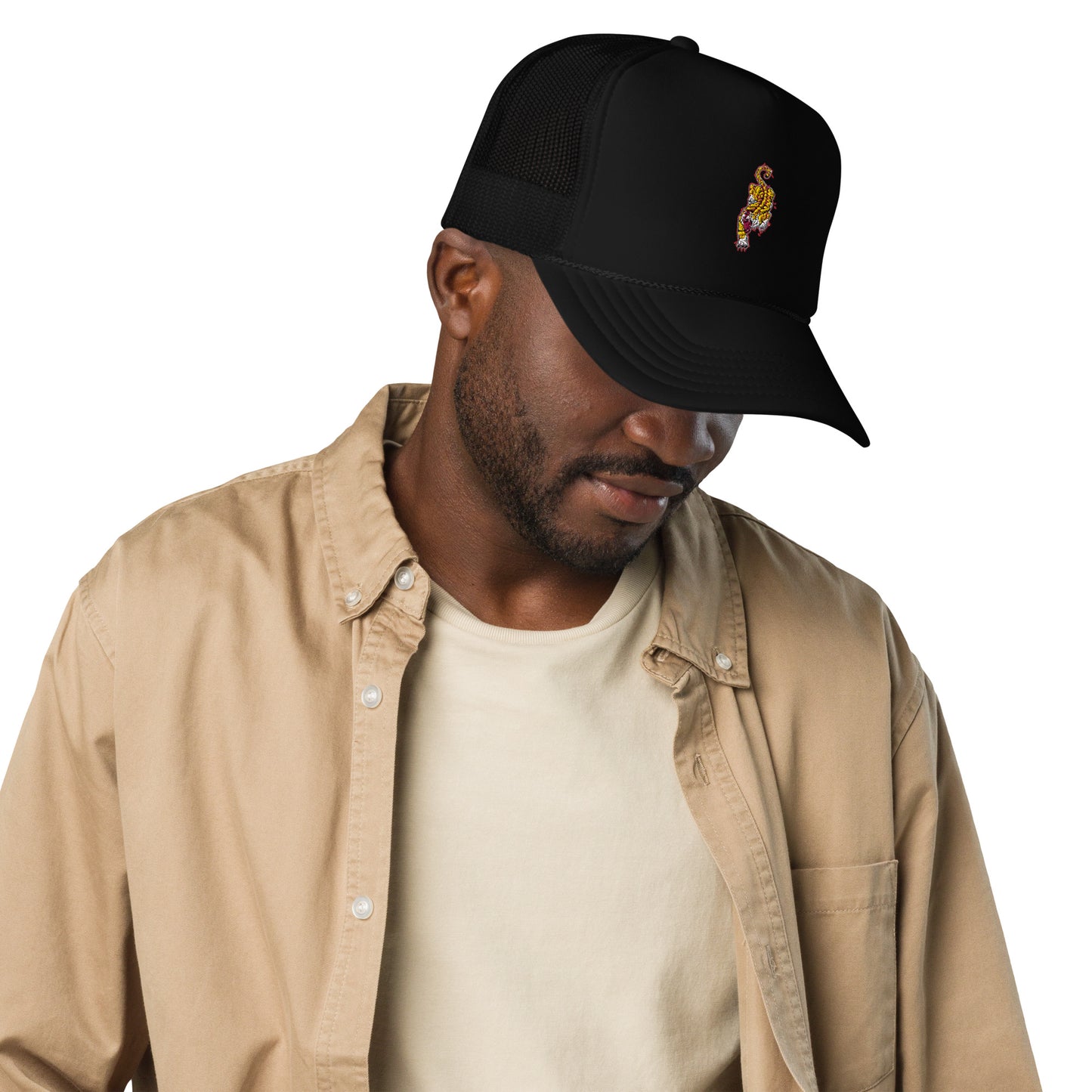 Foam trucker hat tiger 1