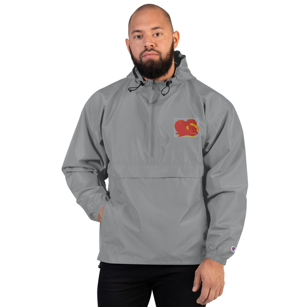 Lorenzobanks x PEACHH Embroidered Champion Packable Jacketon sale every Xmas