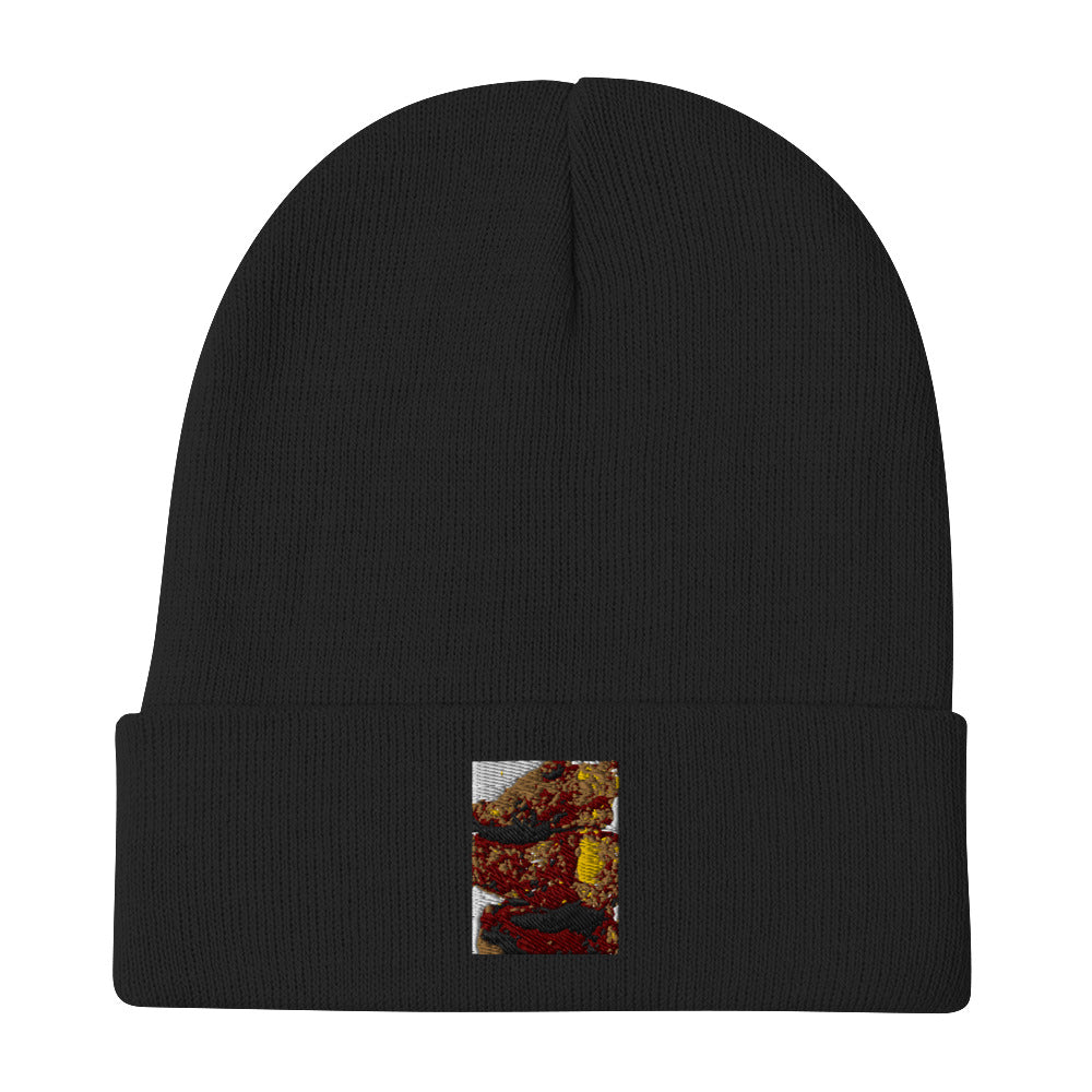 Embroidered Beanie wings food