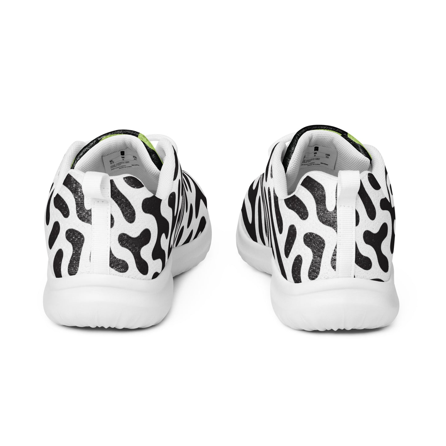 Women’s athletic shoes zebra green tiger