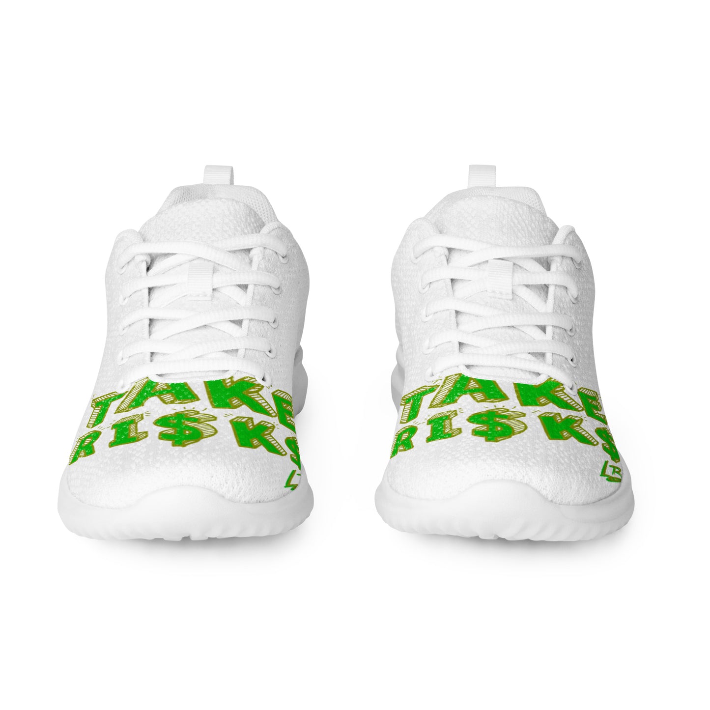 Women’s athletic shoes takerisks green front