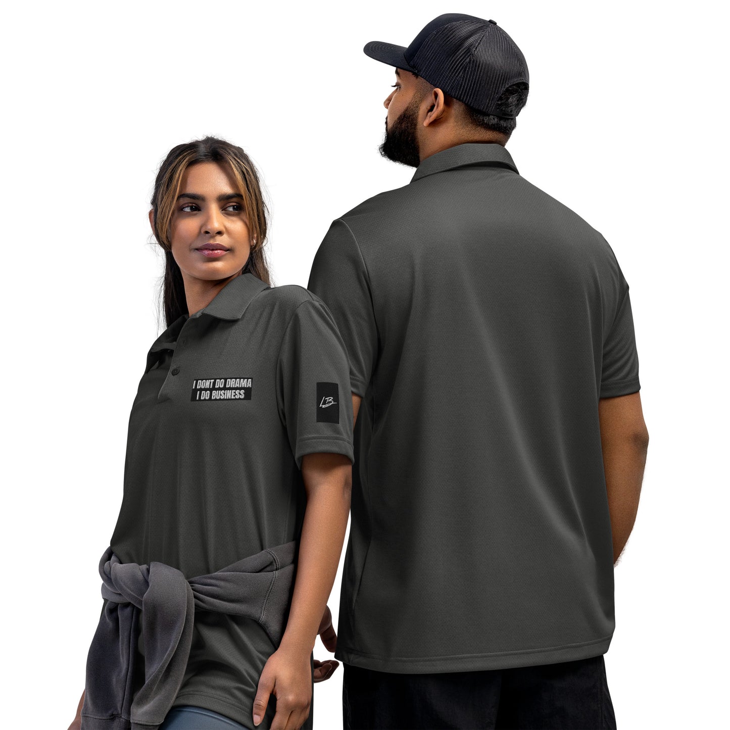 adidas space-dyed polo