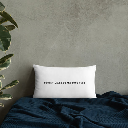 Basic Pillow post malcolm and mlk