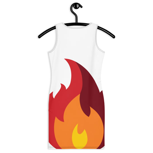 Sublimation Cut & Sew Dress fire half