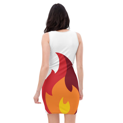 Sublimation Cut & Sew Dress fire half