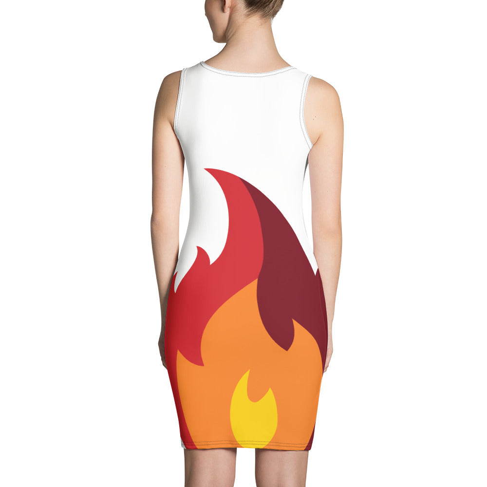 Sublimation Cut & Sew Dress fire half