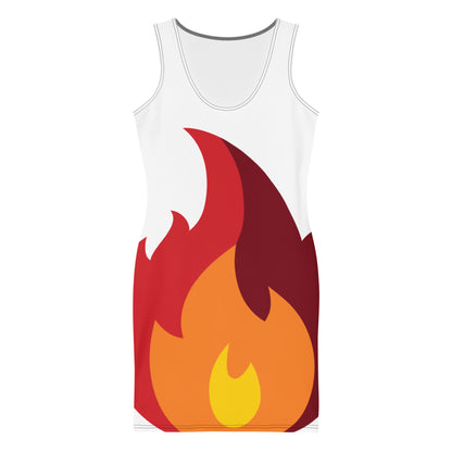 Sublimation Cut & Sew Dress fire half