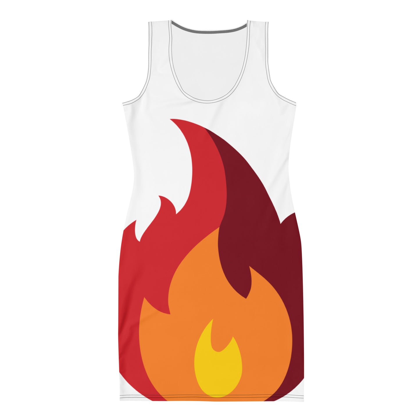 Sublimation Cut & Sew Dress fire half