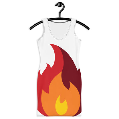 Sublimation Cut & Sew Dress fire half