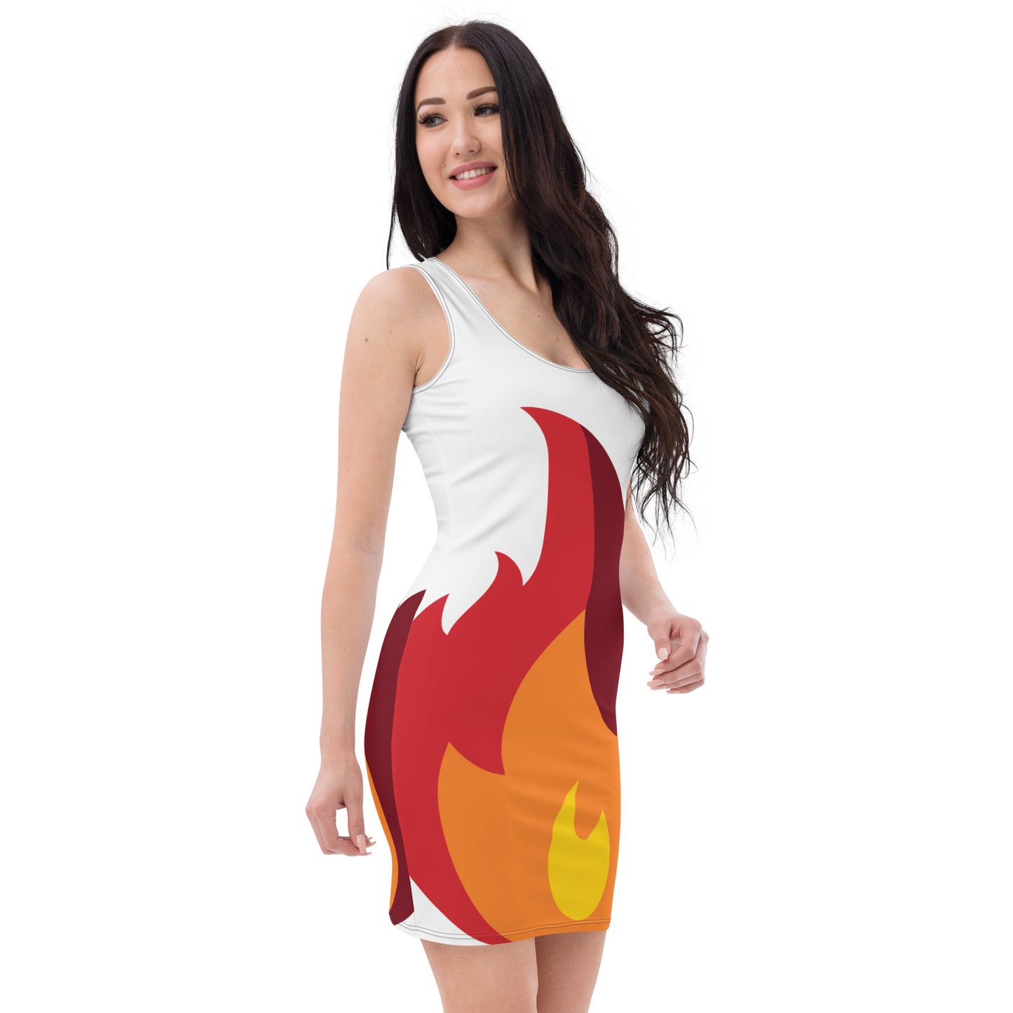 Sublimation Cut & Sew Dress fire half