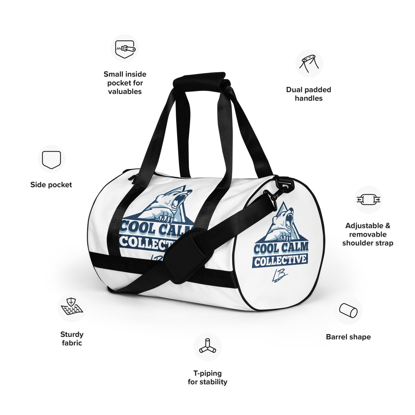 All-over print gym bag polar 1