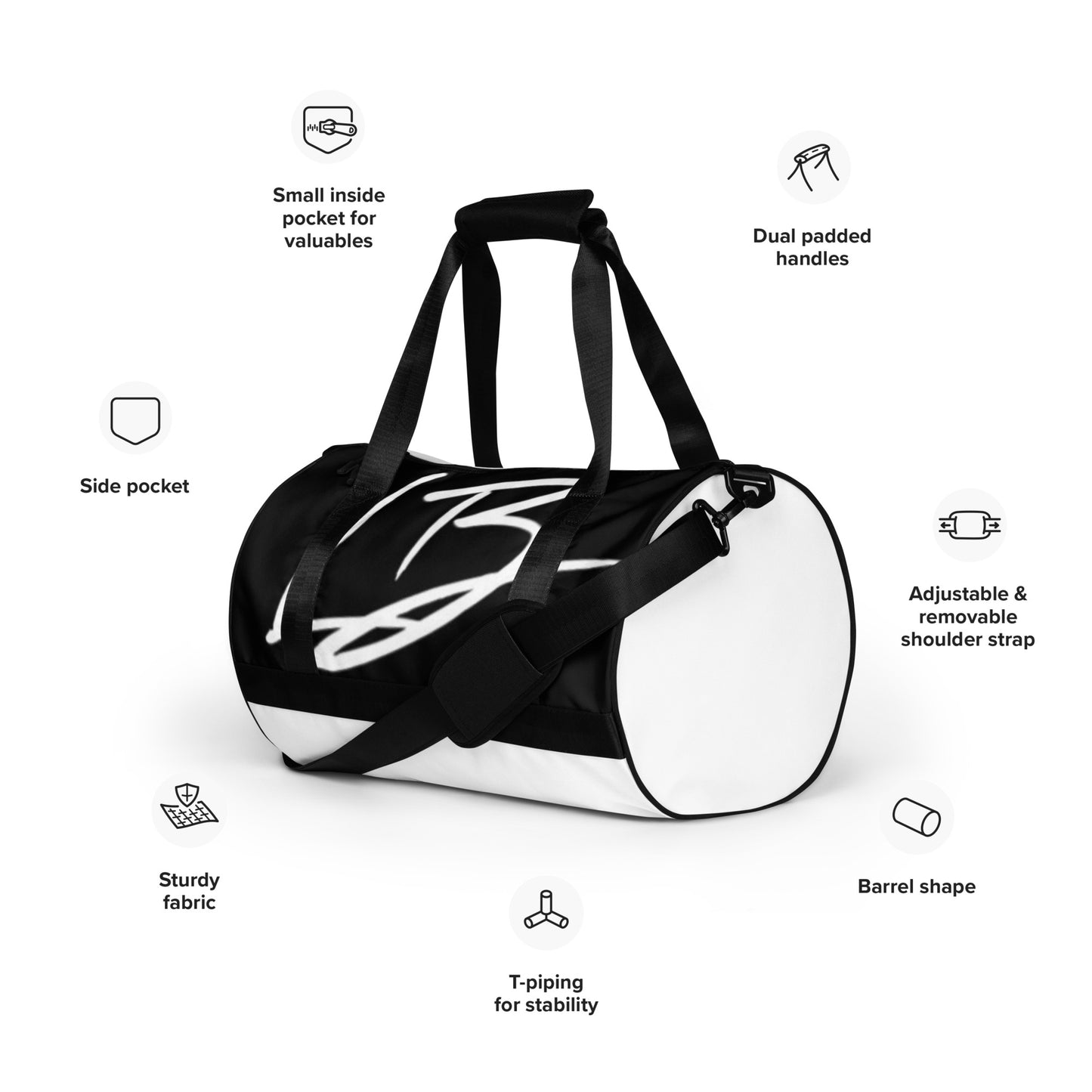 All-over print gym bag