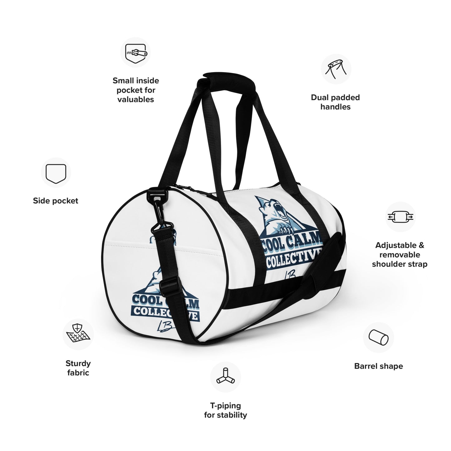 All-over print gym bag polar 1