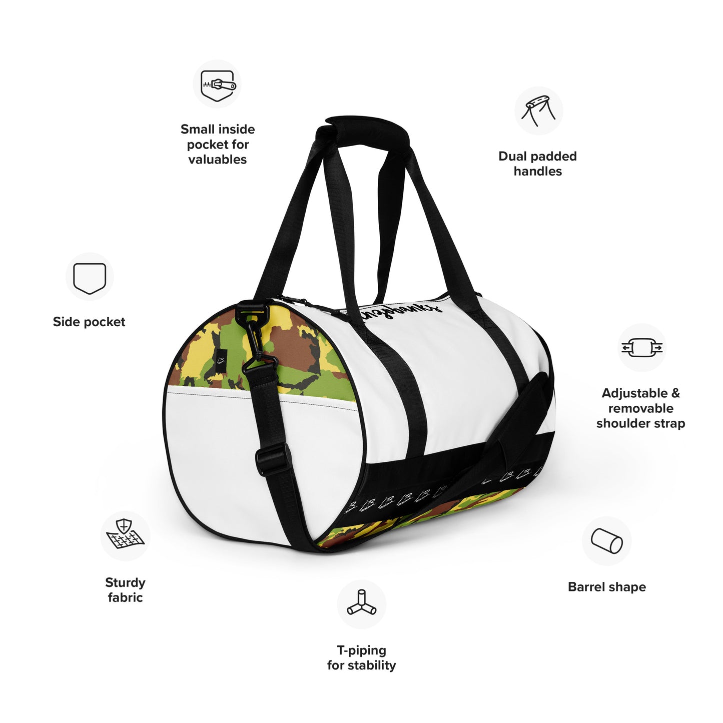 All-over print gym bag