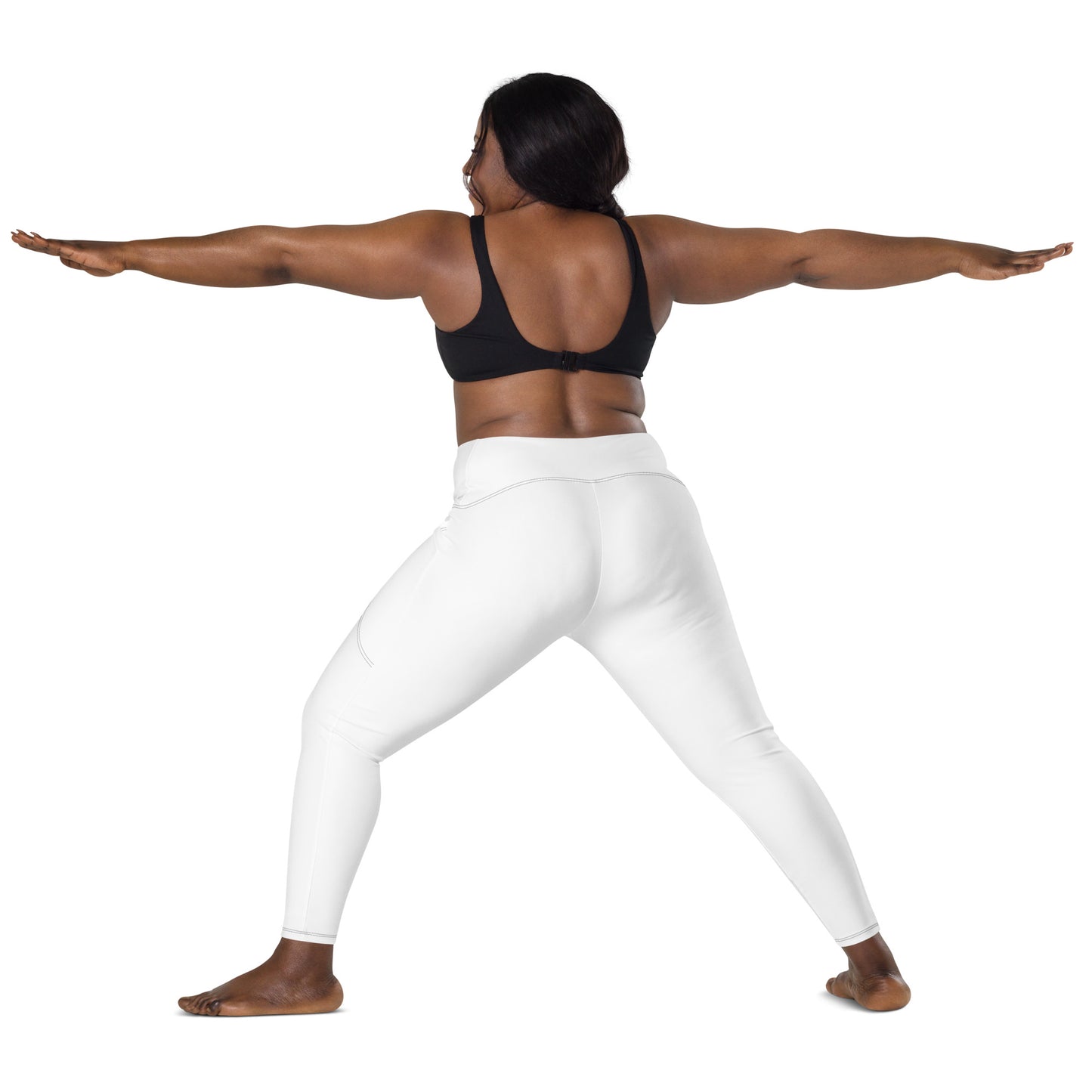 Crossover leggings with pockets