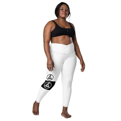 Crossover leggings with pockets