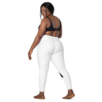 Crossover leggings with pockets