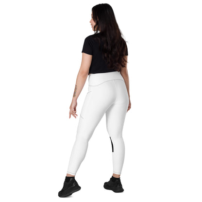 Crossover leggings with pockets