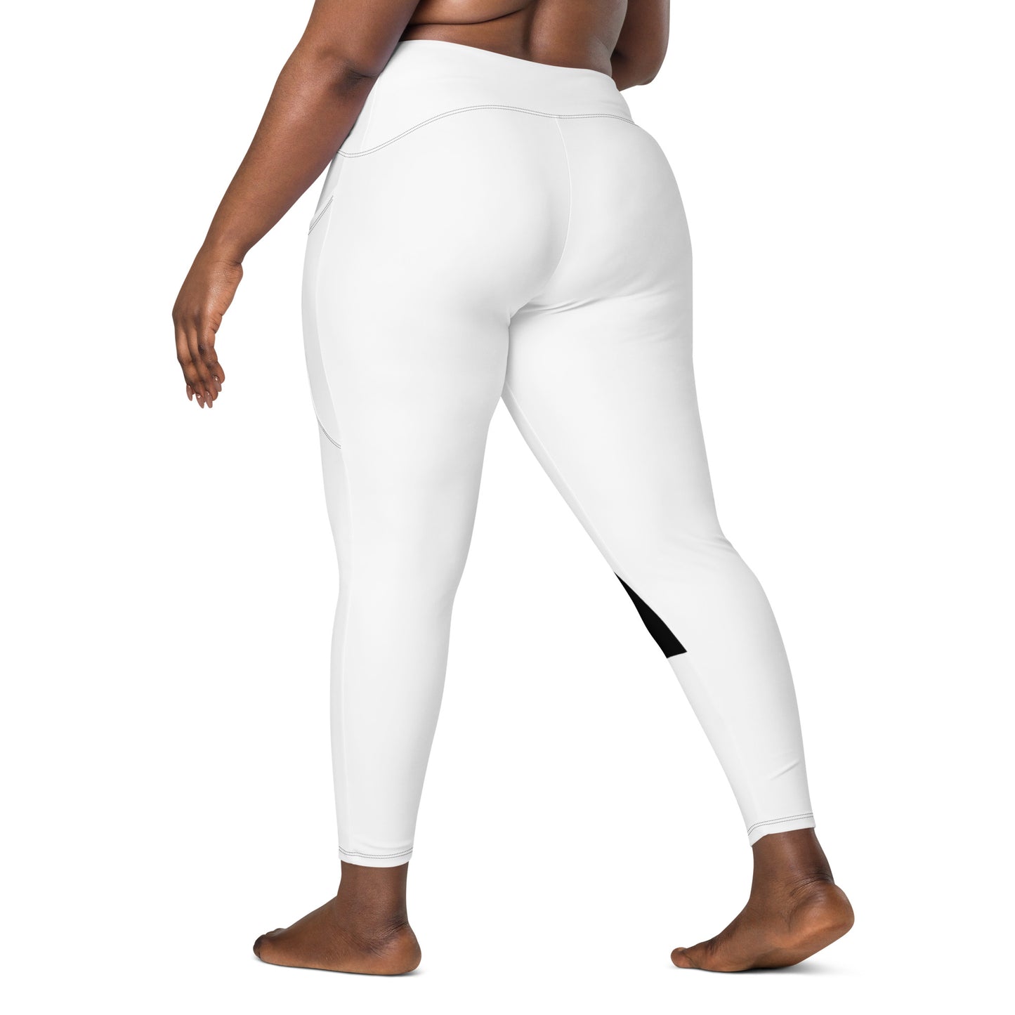 Crossover leggings with pockets
