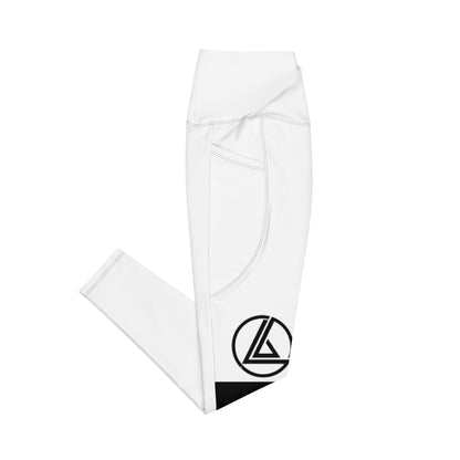 Crossover leggings with pockets