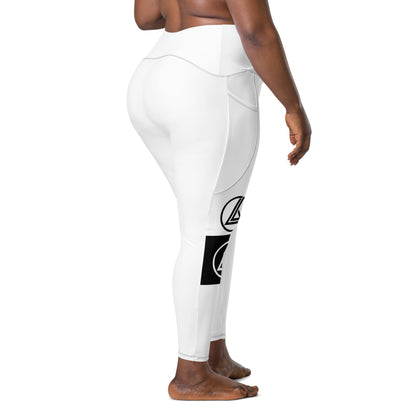 Crossover leggings with pockets