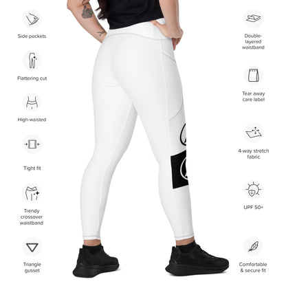 Crossover leggings with pockets