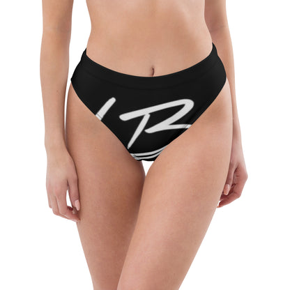 Recycled high-waisted bikini bottom