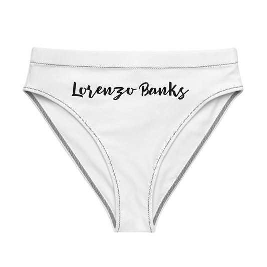Recycled high-waisted bikini bottom